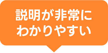 説明が非常にわかりやすい